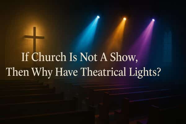 If Church Is Not A Show, Then Why Have Theatrical Lights?