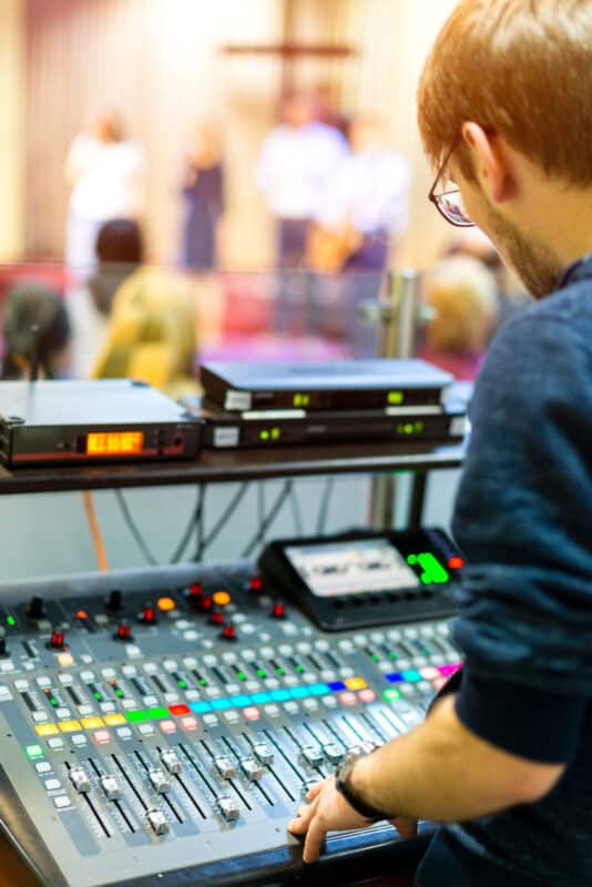 church sound board technician