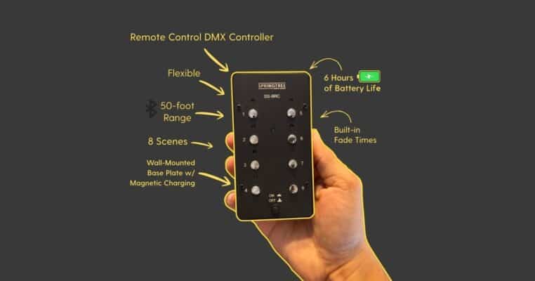 DMX Wall Station Controller for Architectural Lighting