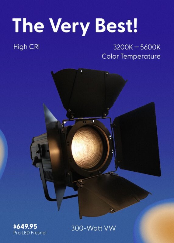 Variable White LED Fresnel